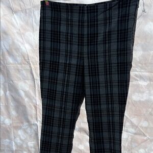 Worthington women’s dark Plaid Dress Pants